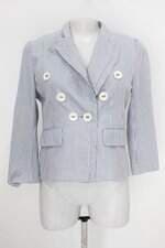 Blazer mixxon feminino branco listrado 