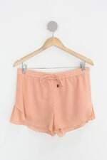 Shorts aquamar feminino rosa com Forro e Plissado