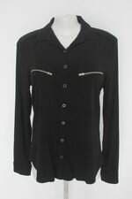 Camisa hy connection feminina preta com Recortes
