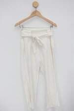 Calça lucy in the sky feminina off-white com Faixa na Cintura