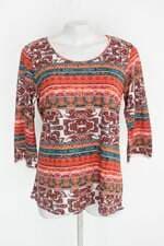 Blusa pernambucanas feminina estampada com Renda
