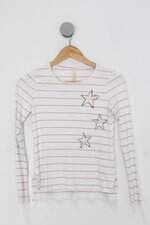 Blusa juvenil lunender branca estampada