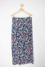Saia hering feminina azul estampada