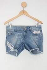 Shorts jeans mamô feminino azul