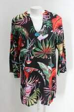 Vestido thayke chig feminina preto estampado 