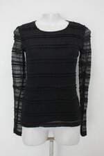 Blusa de renda forever 21 feminina preta com Meio forro