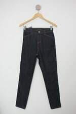 Calça Jeans feminina azul com Nervura