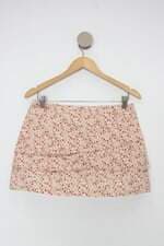 Saia feminina estampada com Sobreposto