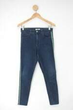 Calça Jeans forever 21 feminina azul com Recortes