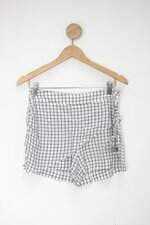 Shorts feminino estampado com Sobreposição