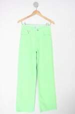 Calça de sarja zara feminina verde neon