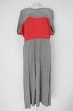 Vestido feminino cinza com Recortes