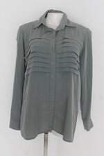 Camisa mob feminina verde com Pregas