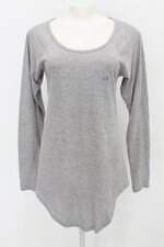 Blusa active feminina cinza com Assimetria