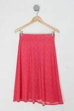 Saia feminina rosa estampada