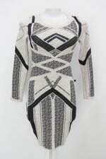 Vestido feminino bege estampado