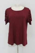 Blusa dondoca feminina vermelha com Corte à laser