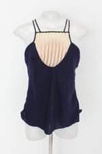Regata libertá closet feminina azul com Recortes