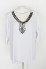 Blusa naif feminina branca com Tule