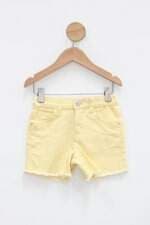 Shorts Infantil denim co amarelo