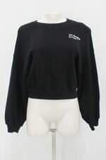 Moletom zara feminino preto com Silk