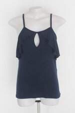 Regata caedu feminina azul com Babado