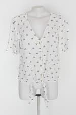 Camisa renner feminina branca estampada