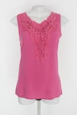Regata feminina rosa com Bordado