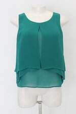 Blusa h&m feminina verde com Sobreposição