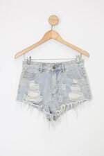 Shorts feminina azul