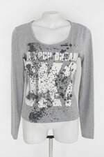 Blusa feminina cinza com Silk
