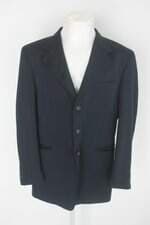 Blazer colombo masculino azul com Ombreira e Forro
