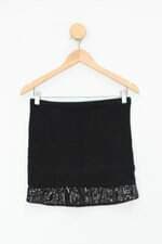 Saia c&a feminino preto com Paetê