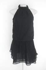 Vestido bonprix feminino preto com Sobreposição