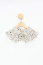 Estola de tricô Infantil bege mesclada