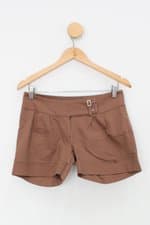 Shorts feminino marrom