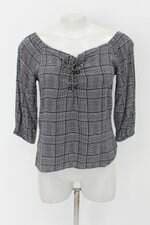 Blusa feminina estampada com Tiras