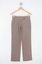 Calça de tecido feminina bege