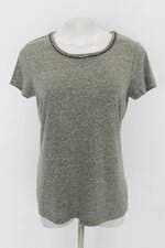 Blusa canal feminina verde com Aplique
