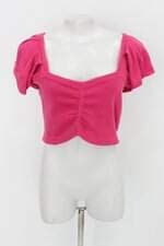 Blusa cropped marisa feminina rosa