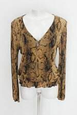 Blusa rosa choque feminina estampada