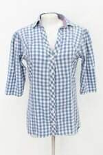 Camisa hering feminina azul xadrez 