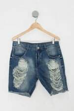 Bermuda jeans clube jeans masculina azul
