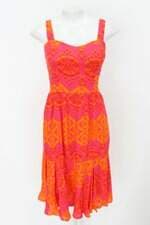 Vestido miallegra feminino rosa estampado