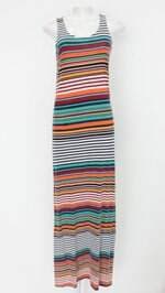 Vestido marisa feminino listrado com Fenda