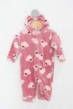 Macacão Infantil rosa estampado