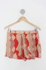Shorts totem feminino estampado com Sobreposição