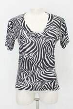 Blusa feminina branca estampada