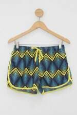 Shorts blue tech feminino azul estampado