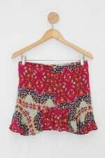 Saia c&a feminina rosa floral com Forro